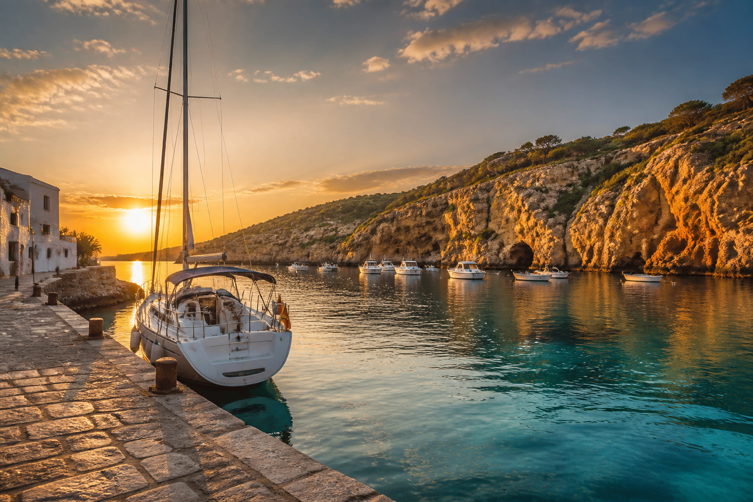 Spanish Balearic yacht route