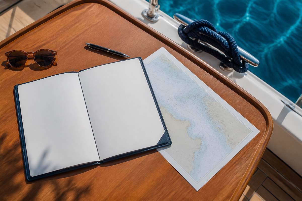 People relaxing on a sailing yacht in Turkey